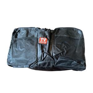 TV Guide Promo Duffle Bag Fold Out Organizer Black‎ Nylon Travel Gym Vintage